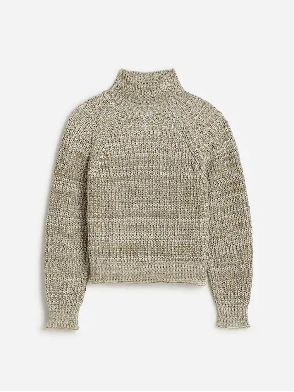 Madewell Marled Cotton Mockneck Sweater
